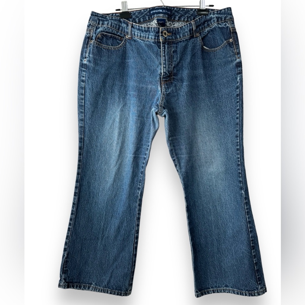 AVENUE JEANS Petite Women Jeans 18P Rigid Rugged Quality Bootcut Plus Size
